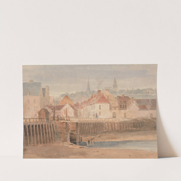 Boulogne Harbor by Richard Parkes Bonington