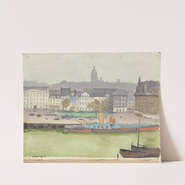 Boulogne sur mer, le port et la ville (1930) by Albert Marquet