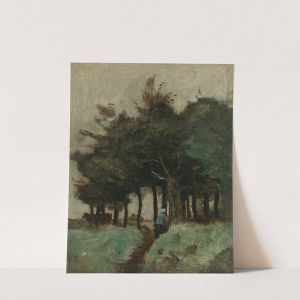 Boulogne-Sur-Mer, Sentier Creux Dominé par Les Arbres by Jean-Baptiste-Camille Corot