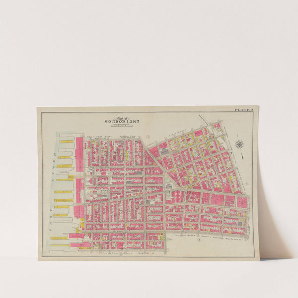 Bounded by Clark Street, Fulton Street, Tillary Street, Gold Street, Willoughby Street, Bond Street, Atlantic Avenue, Court Street, Amity Street, Columbia Street, Atlantic Avenue and (East River) Furman Avenue by George Washington Bromley