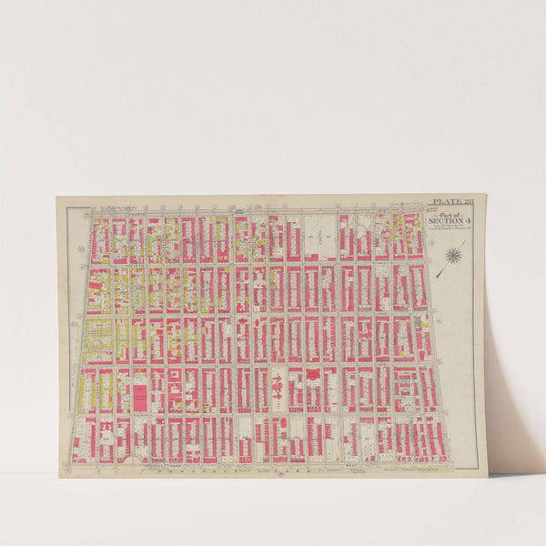 Bounded by Fourth Avenue, President Street, Prospect Park West and Prospect Avenue by George Washington Bromley