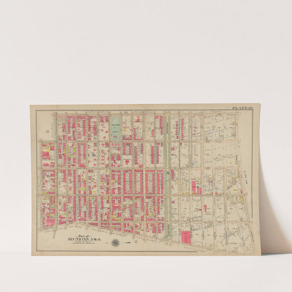 Bounded by Kingston Avenue, Malbone Street, Malbone Street, Bedford Avenue, Herkimer Street and Atlantic Avenue by George Washington Bromley