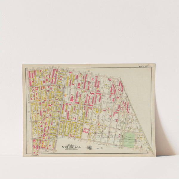 Bounded by Saratoga Avenue, East New York Avenue, Rochester Avenue, Atlantic Avenue, Utica Avenue, Fulton Street, Reid Avenue and Chauncey Street by George Washington Bromley