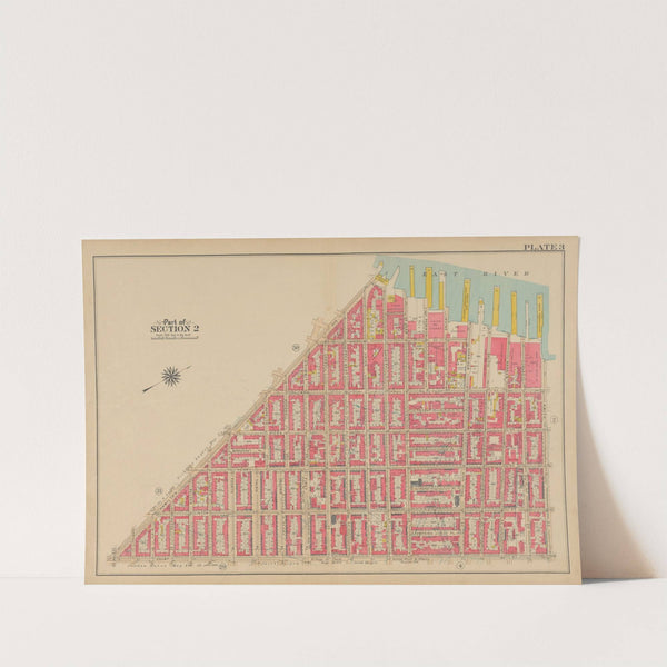 Bounded by Van Brunt Street (East River Piers), Harrison Street, Columbia Street, Amity Street, Court Street, and Hamilton Avenue by George Washington Bromley