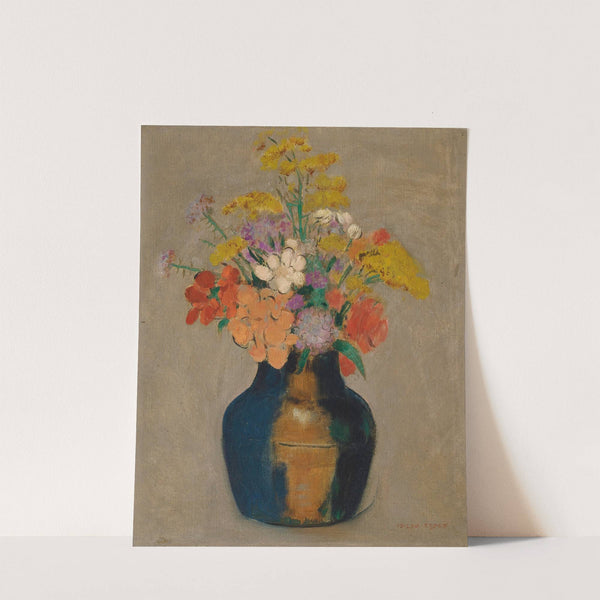 Bouquet de fleurs dans un vase by Odilon Redon