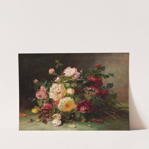 Bouquet de roses by Eugène Henri Cauchois