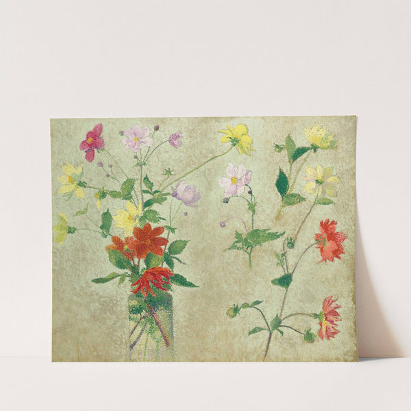 Bouquet et étude de fleurs by Achille Laugé