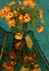 Bouquet of camomiles and a piano
