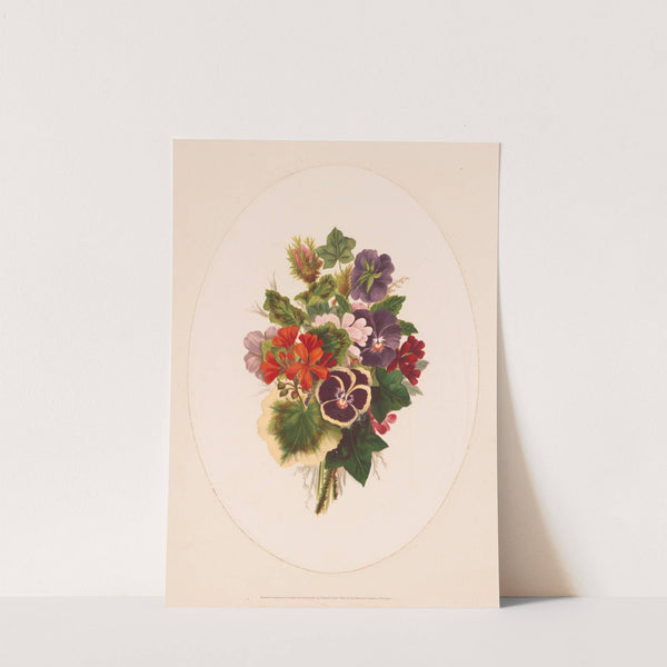 Bouquet of flowers (1873) by Louis Prang & Co.