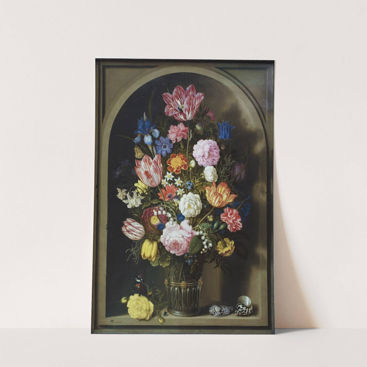 Bouquet Of Flowers In A Stone Niche by Ambrosius Bosschaert the Elder