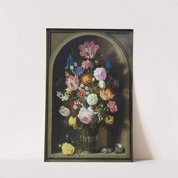 Bouquet Of Flowers In A Stone Niche by Ambrosius Bosschaert the Elder