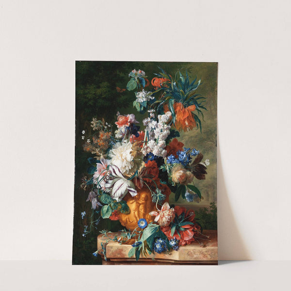 Bouquet of Flowers in an Urn by Jan van Huysum