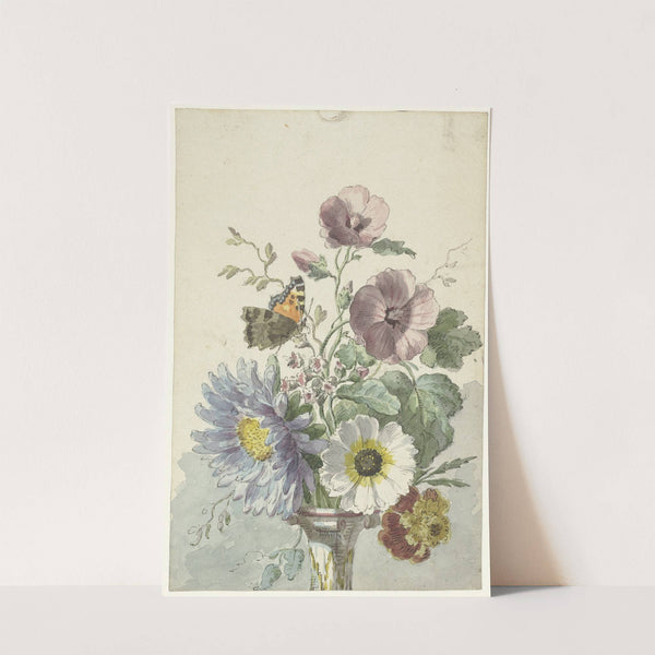 Bouquet of Flowers with a Butterfly by Willem van Leen