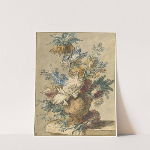 Bouquet of Spring Flowers in a Terracotta Vase by Jan van Huysum