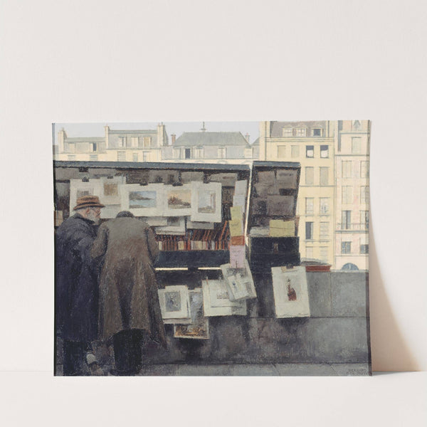 Bouquiniste sur le quai des Grands-Augustins (1949) by Bernard Boutet de Monvel