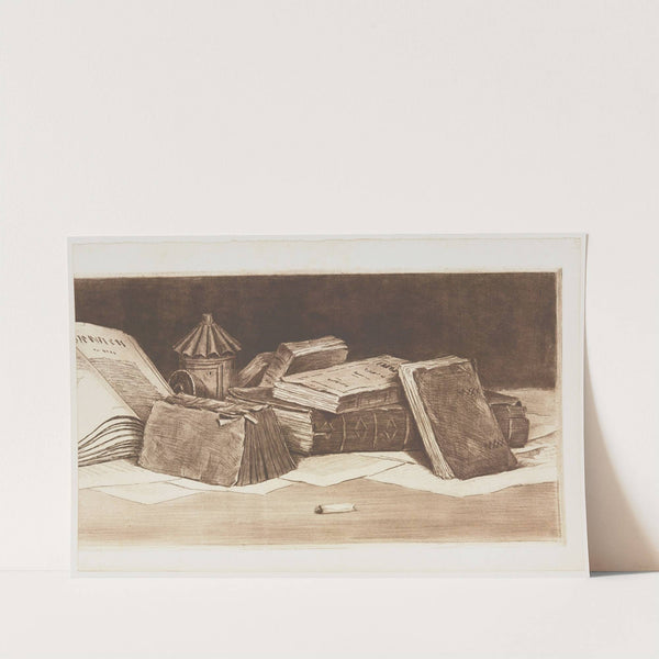 Bouquins, dessus de porte (1892) by Henri-Charles Guérard