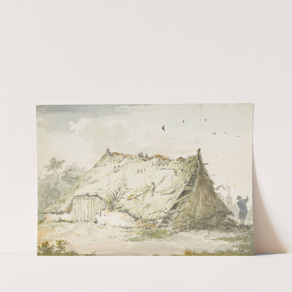 Bouwvallige boerderij by Pieter Bartholomeusz. Barbiers