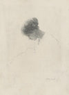 Bowed Head of a Young Woman in Profile