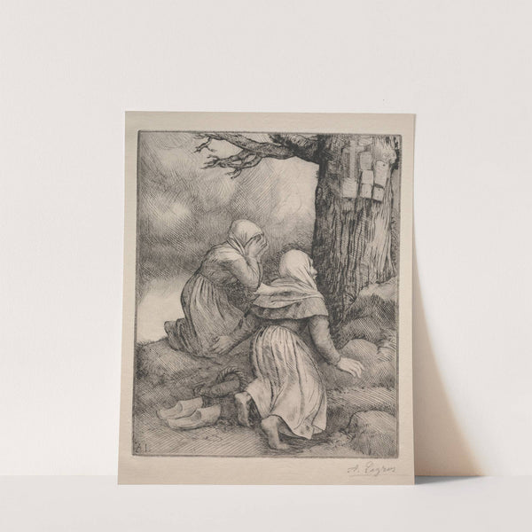 Bowing before the Tree (L’arbre de salut) (c. 1857–1911) by Alphonse Legros