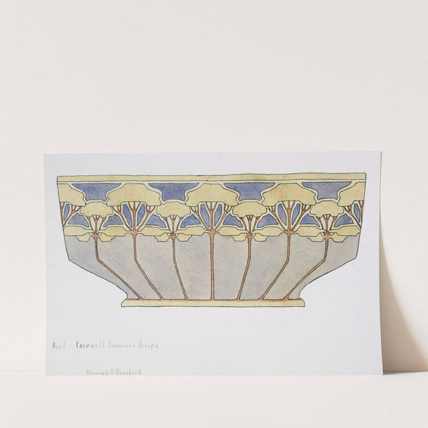 Bowl; 'Farewell Summer' Design by Hannah Borger Overbeck