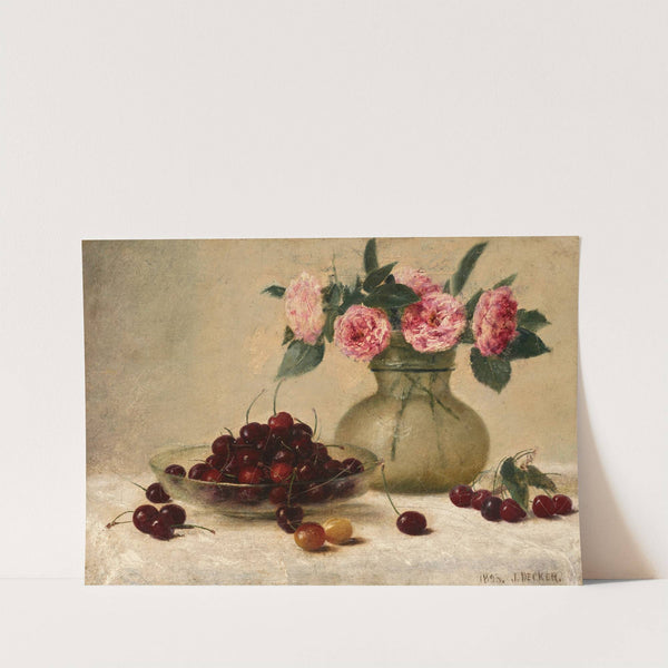 Bowl of Cherries (1893) by Joseph Decker