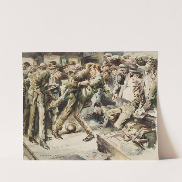 Bowling the Bowler (1916) by Everett Shinn