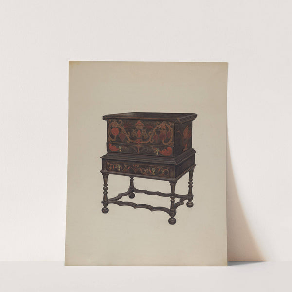 Box Desk on Frame by Francis Borelli