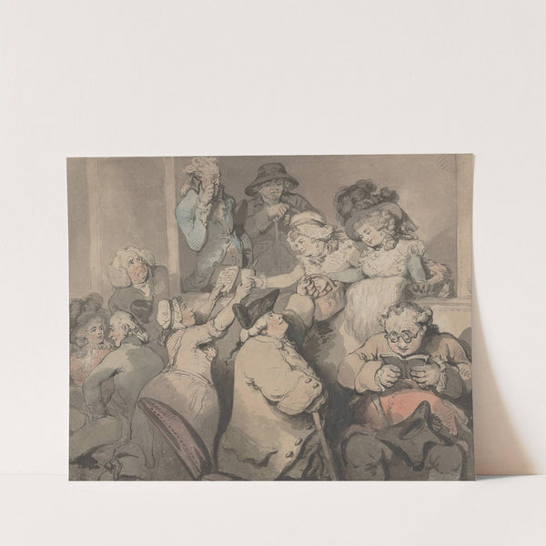 Boxes in Covent Garden by Thomas Rowlandson