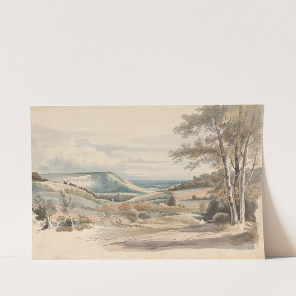 Boxhill from West Humble Lane by Alexander Monro