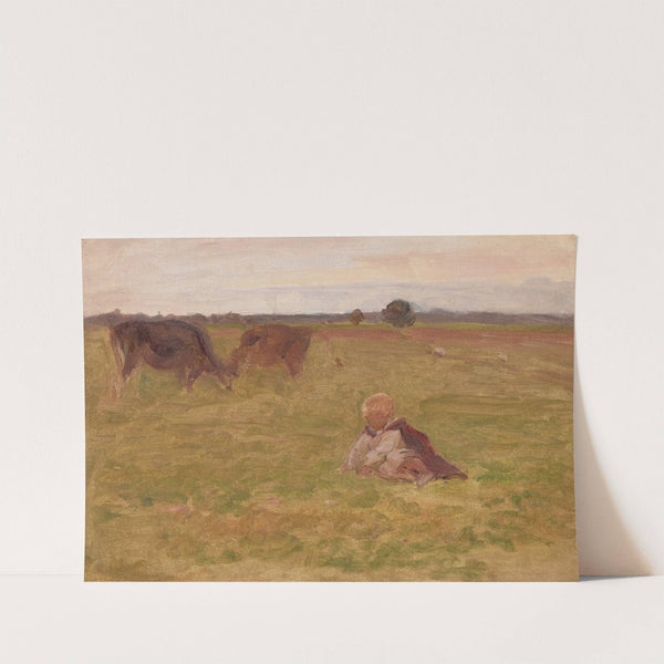 Boy Cowherd, sketch (1897 - 1902) by Jozef Chelmonski