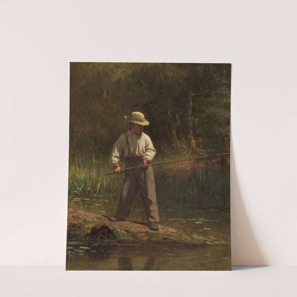 Boy Fishing (1860s) by Eastman Johnson
