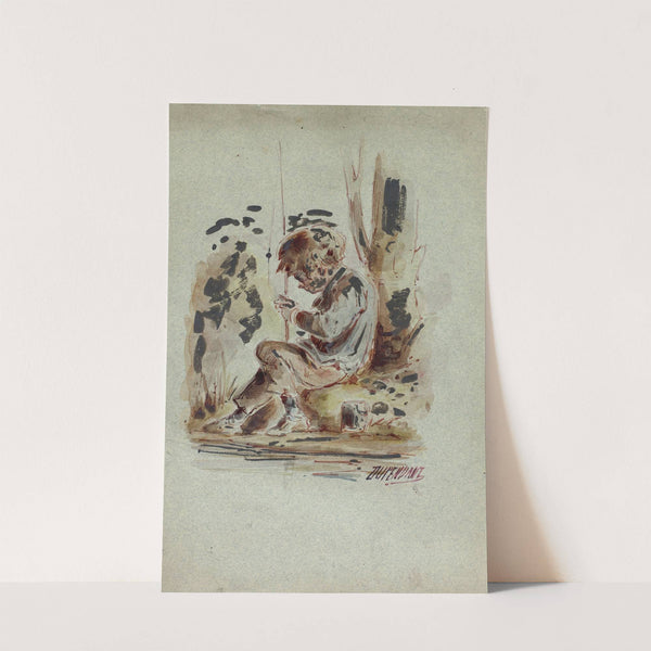 Boy Fishing by Dupenvant