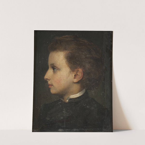 Boy in profile. Study by Edvard Perséus