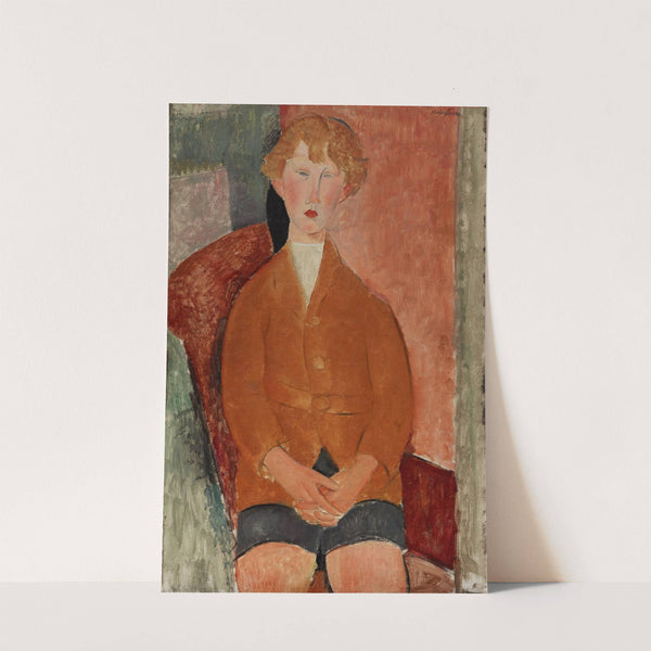 Boy in Short Pants (About 1918) by Amedeo Modigliani