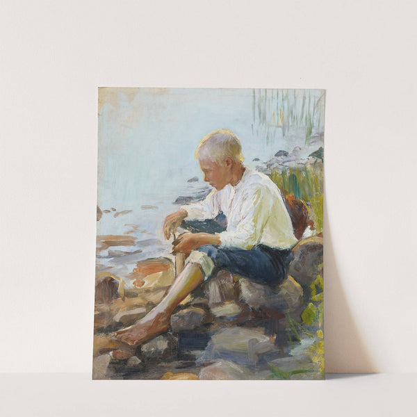 Boy On The Shore by Pekka Halonen