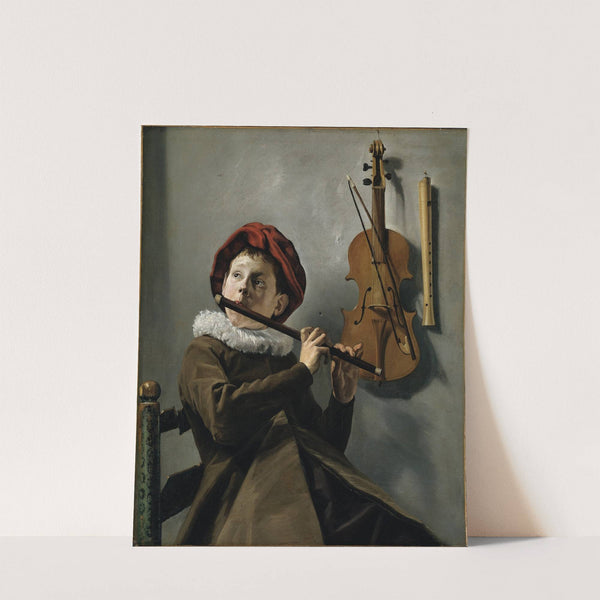 Boy playing the Flute by Judith Leyster