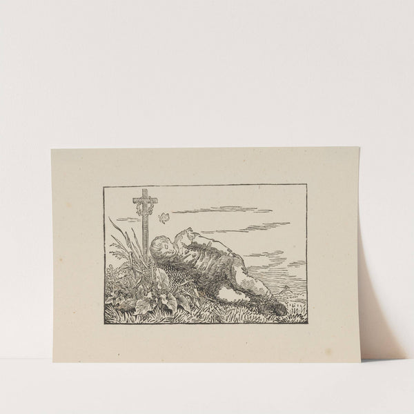 Boy Sleeping on a Grave (1803) by Caspar David Friedrich