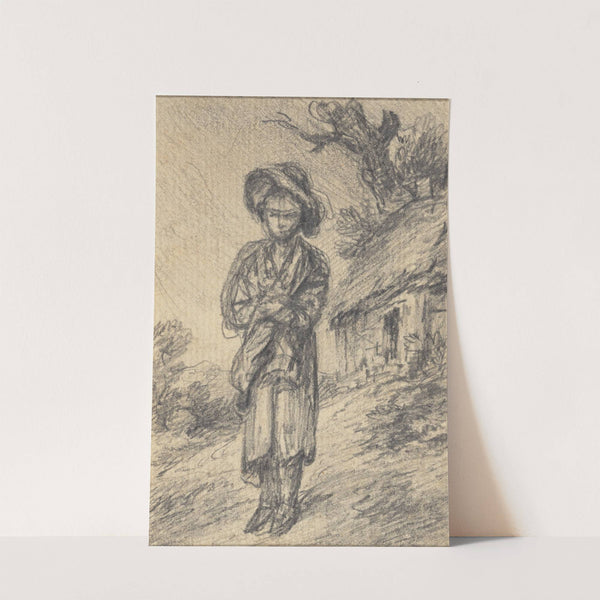Boy Standing by a Cottage by Gainsborough Dupont