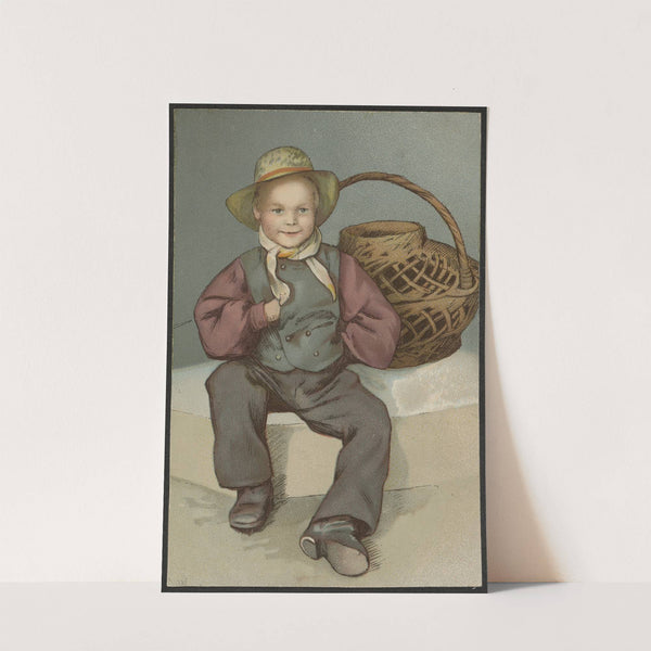 Boy with a basket by Erik Werenskiold