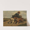 Boy with a dog cart by Henriëtte Ronner-Knip