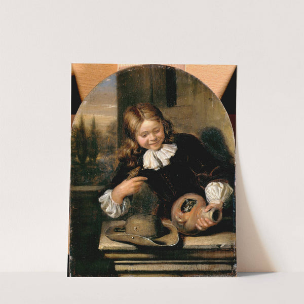 Boy with a Flagon and a Bird's Nest by Carel de Moor