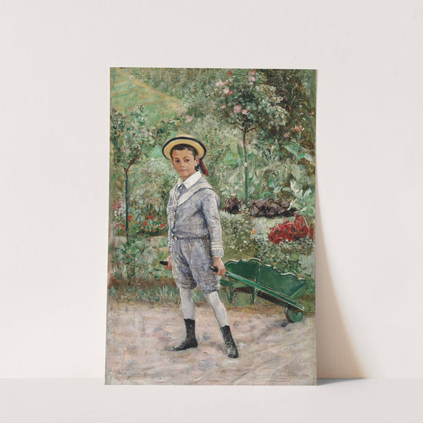 Boy with a Wheelbarrow (1880) by Ernst Josephson