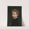 Boy with curly hair by Johan Vilhelm Gertner