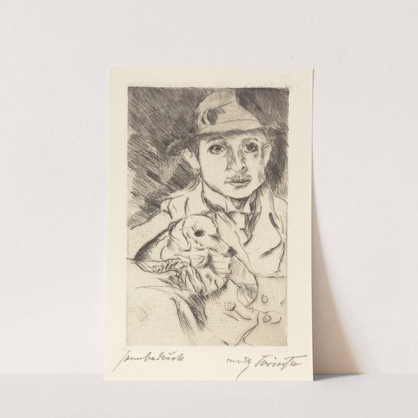 Boy with Dog (Knabe mit Hund) (1915) by Lovis Corinth