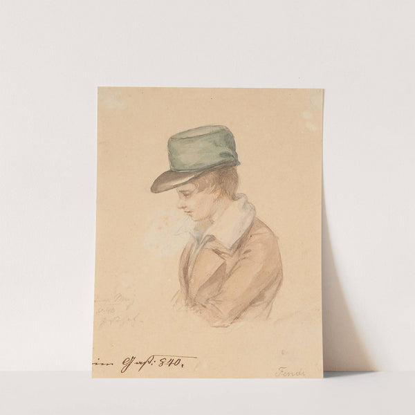 Boy with Green Cap (ca.1840) by Peter Fendi