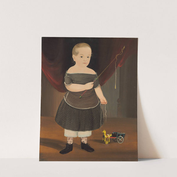 Boy with Toy Horse and Wagon (c. 1845) by William Matthew Prior