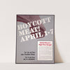 Boycott meat! ; April 1-7 by Anonymous
