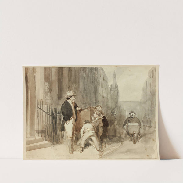 Boys at Peepshow in Street by Clarkson Stanfield