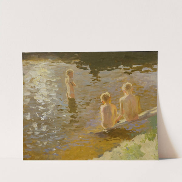 Boys Bathing by Johann Walter-Kurau