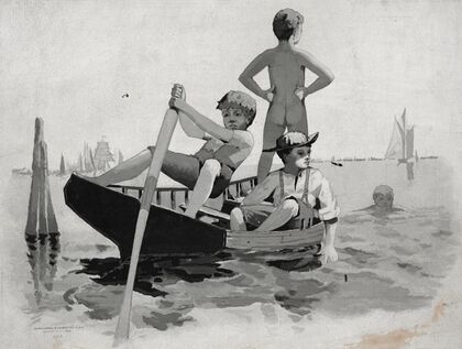 Boys Swimming, Gloucester Harbor (1894)